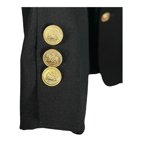 Stafford 100% Worsted Wool‎ Sport Coat Suit Jacket Black Men Size 42XT - Picture 5 of 8